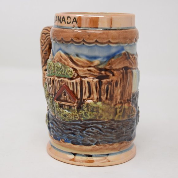 Vintage Niagara Falls Canada Mug Made in Japan 3D Mini Stein Travel Souvenir Cup - Picture 3 of 14